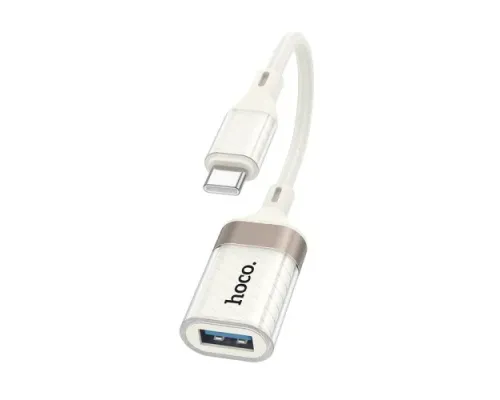 Перехідник HOCO UA39A Crystal Type-C male to USB female 3.0 adapter apricot mag-6942007658485145101