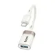 Перехідник HOCO UA39A Crystal Type-C male to USB female 3.0 adapter apricot mag-6942007658485145101