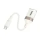 Перехідник HOCO UA39A Crystal Type-C male to USB female 3.0 adapter apricot mag-6942007658485145101