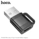 Перехідник HOCO UA31D USB male to Type-C female USB2.0 adapter Black mag-6942007628143145276