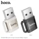 Перехідник HOCO UA31D USB male to Type-C female USB2.0 adapter Black mag-6942007628143145276
