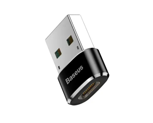 Перехідник Baseus USB Male To Type-C Female Adapter Converter Black CAAOTG-01 mag-6953156263536147508