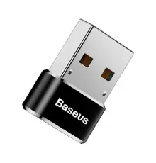 Перехідник Baseus USB Male To Type-C Female Adapter Converter Black CAAOTG-01 mag-6953156263536147508