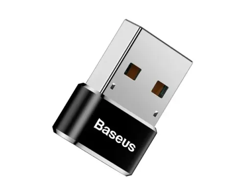 Перехідник Baseus USB Male To Type-C Female Adapter Converter Black CAAOTG-01 mag-6953156263536147508