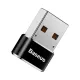 Перехідник Baseus USB Male To Type-C Female Adapter Converter Black CAAOTG-01 mag-6953156263536147508