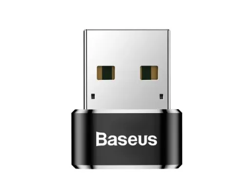 Перехідник Baseus USB Male To Type-C Female Adapter Converter Black CAAOTG-01 mag-6953156263536147508