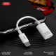 OTG-адаптер XO NB-R268A Type-c to Lightning 27W Charging Cable Model Imitation Original Adapte Білий mag-692068085683160174