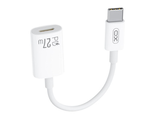 OTG-адаптер XO NB-R268A Type-c to Lightning 27W Charging Cable Model Imitation Original Adapte Білий mag-692068085683160174