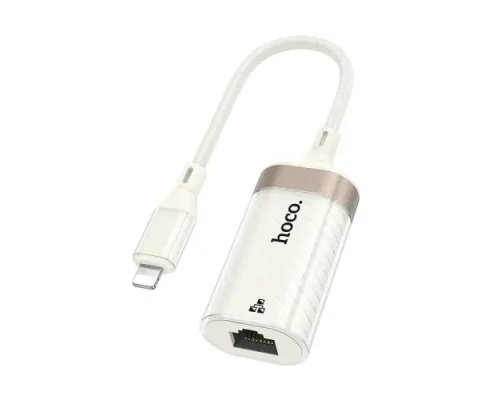 Перехідник HOCO UA41A Crystal iP ethernet adapter(100 mbps) apricot mag-6942007658508145102