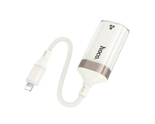 Перехідник HOCO UA41A Crystal iP ethernet adapter(100 mbps) apricot mag-6942007658508145102