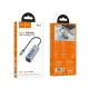 USB HUB HOCO HB1C 4-in-1 converter(Type-C to USB3.0*4) Metal Grey mag-6942007667326152116