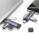 Картрідер HOCO HB56A Victory USB/iP 3-in-1 card reader Metal gray mag-6942007675734153867