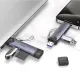 Картрідер HOCO HB56A Victory USB/iP 3-in-1 card reader Metal gray mag-6942007675734153867