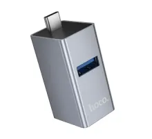 USB HUB HOCO HB54A 3-in-1 converter(Type-C to USB2.0*2+USB3.0) Metal grey mag-6942007680806154073