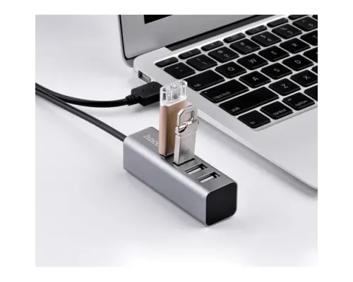 USB HUB HOCO HB1 4USB Line Machine 0,8m Tarnish mag-6957531038139154164