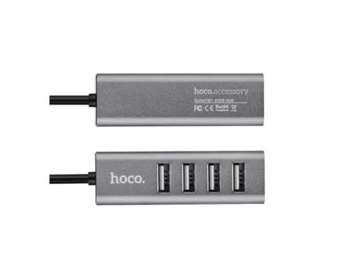 USB HUB HOCO HB1 4USB Line Machine 0,8m Tarnish mag-6957531038139154164