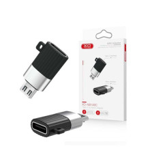 Конектор XO NB149-C Type-C to Micro Чорний mag-6920680869213142580