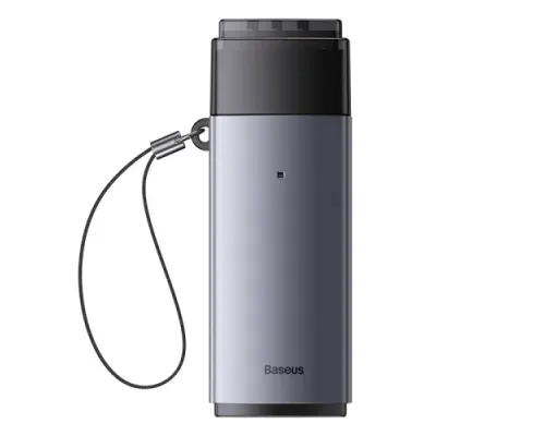 Карт рiдер Baseus Lite Series USB-A to SD/TF Card Reader Сірий WKQX060013 mag-6932172608194147465