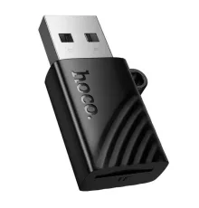 Перехідник HOCO HB53 USB mini TF card reader 2.0 Black mag-6942007671538153052