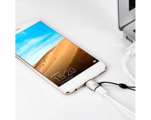 Перехідник HOCO UA8 MicroUSB to Type-C Adapter Silver-Nickel mag-6957531070269135938