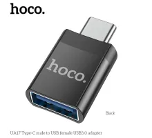 Перехідник HOCO UA17 Type-C male to USB female USB3.0 adapter Black mag-6931474762016146145