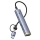 USB/Type-C HUB Baseus UltraJoy 4-Port AIR (USB/Type-C to USB 3.0*4+Type-C) Grey B0005280B811-13 mag-6932172655846147477