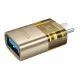 Перехідник HOCO UA36B C male to USB female OTG transparent adapter black mag-6942007647199145289