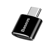 Перехідник Baseus USB Female To Type-C Male Adapter Converter 2.4A Black CATOTG-01 mag-6953156263512145778