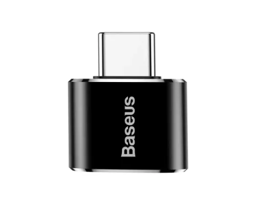 Перехідник Baseus USB Female To Type-C Male Adapter Converter 2.4A Black CATOTG-01 mag-6953156263512145778
