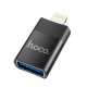 Перехідник HOCO UA17 USB to Lightning USB2.0 OTG adapter Black mag-6931474761989142407