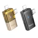 Перехідник HOCO UA36E iP male/C male to USB female OTG 2-in-1 transparent adapter black mag-6942007647250145290