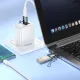 Перехідник HOCO UA46B Victory USB male to Type-C female adapter Metal gray mag-6942007675642153979