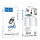 Перехідник HOCO UA46B Victory USB male to Type-C female adapter Metal gray mag-6942007675642153979
