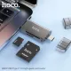 Картрідер HOCO HB39 USB/Type-C 3.0 high-speed card reader Metal Gray mag-6942007604819146715