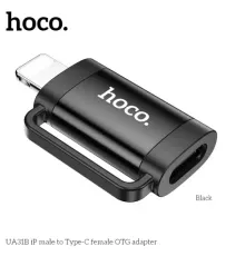 Перехідник HOCO UA31B iP male to Type-C female OTG adapter Black mag-6942007628105144916
