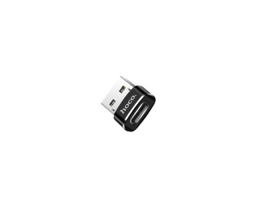 Перехідник HOCO UA6 Type-C to USB Black mag-6957531064138138150