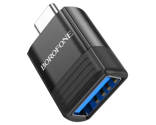 Адаптер BOROFONE BV18 Type-C male to USB female USB3.0 adapter чорний mag-6941991104015145001