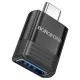 Адаптер BOROFONE BV18 Type-C male to USB female USB3.0 adapter чорний mag-6941991104015145001