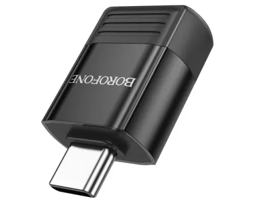Адаптер BOROFONE BV18 Type-C male to USB female USB3.0 adapter чорний mag-6941991104015145001
