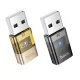 Перехідник HOCO UA36C USB male to C female USB2.0 transparent adapter black mag-6942007647212145613