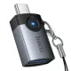 Перехідник HOCO UA46C Victory Type-C male to USB female adapter Metal gray mag-6942007675659153878