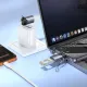 Перехідник HOCO UA46D Victory iP male/Type-C male to USB female 2-in-1 adapter Metal gray mag-6942007675666153980