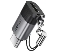 Перехідник ACEFAST J19 Lightning to Type-C adapter Metal grey mag-6974316286219153821