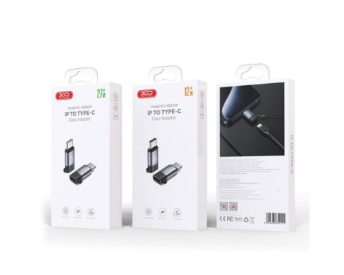 Конектор XO NB263A Lightning Female TO TYPE-C Male PD27W Чорний mag-692068085414160154