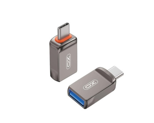 OTG-адаптер XO NB281A NB281B Type-c TO USB Zinc Alloy Adapter Сірий mag-6920680860234140420