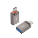 OTG-адаптер XO NB281A NB281B Type-c TO USB Zinc Alloy Adapter Сірий mag-6920680860234140420