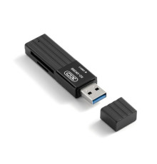 Картридер XO DK05B (3.0 2-in-1 card reader) Чорний mag-6920680830336140329