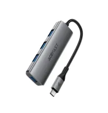 Type-C HUB ACEFAST J15 USB-C 4-in-1 HUB Metal grey (дефект пакування) mag-2000001686539153941