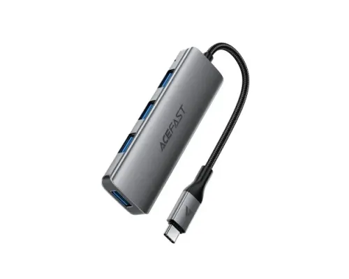 Type-C HUB ACEFAST J15 USB-C 4-in-1 HUB Metal grey (дефект пакування) mag-2000001686539153941