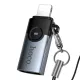 Перехідник HOCO UA46A Victory iP male to Type-C female adapter gray mag-6942007675635153862